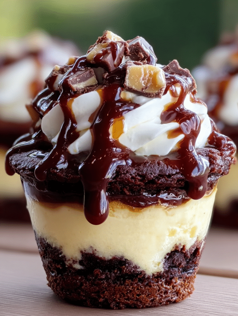 Loaded Brownie Cheesecake Cups: Indulge in this Delight! 4 0 2 2