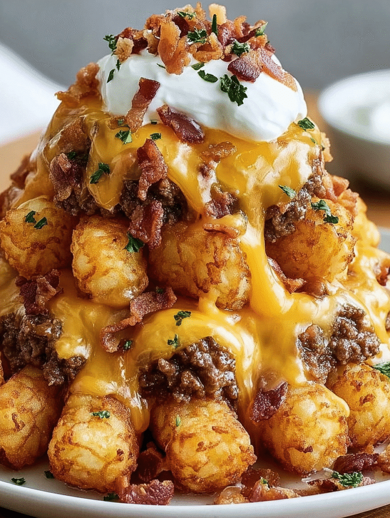 Bacon Cheeseburger Stuffed Tater Tot Cones are a must-try! 5 Bacon Cheeseburger Stuffed Tater Tot Cones