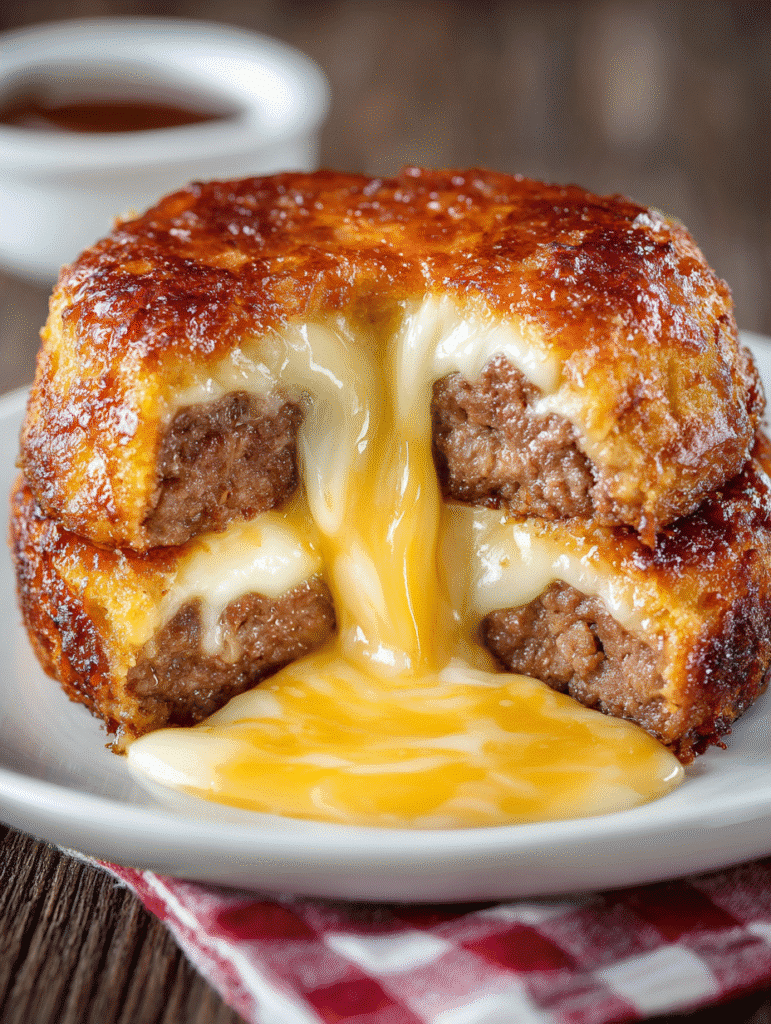 Cheeseburger Lava Cake: Discover the Ultimate Comfort! 5 Cheeseburger Lava Cake (Molten Melt Bomb)