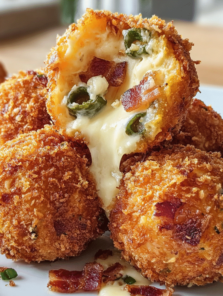 Crispy Bacon Jalapeño Popper Cheese Balls are a must-try! 5 Crispy Bacon Jalapeño Popper Cheese Balls
