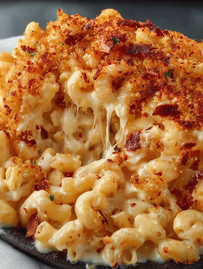 Golden Crunch Baked Mac & Cheese recipe to delight your taste buds! 5 Golden Crunch Baked Mac & Cheese 🧀✨