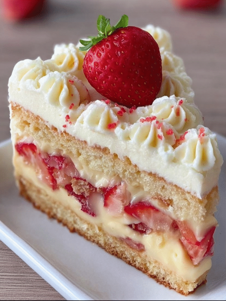 Strawberry Custard Delight Cake: A Tasty Recipe Awaits! 5 Strawberry Custard Delight Cake