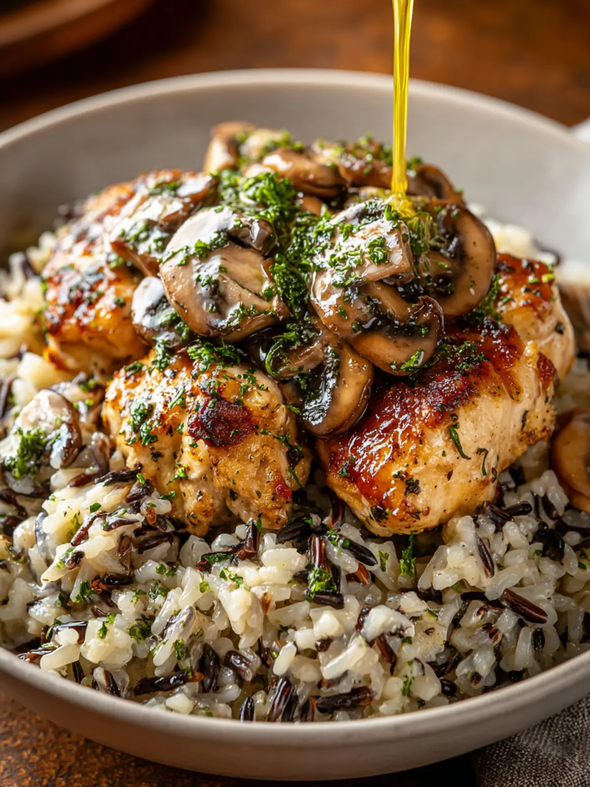 Chicken and Mushrooms with Wild Rice: The Best Cozy Dinner 8