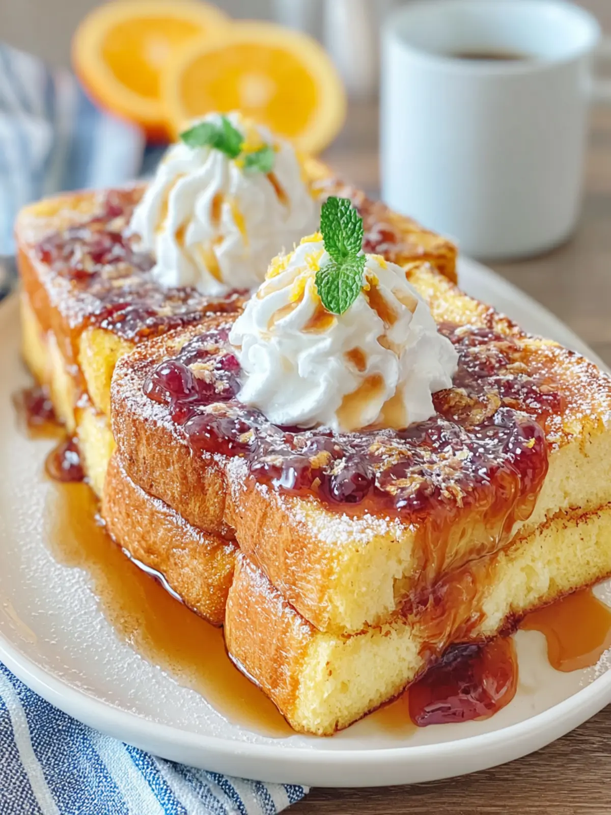 Delicious Orange and Ricotta Baked French Toast Bliss 7