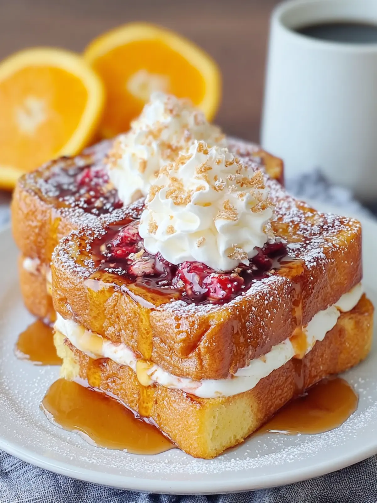 Delicious Orange and Ricotta Baked French Toast Bliss 6