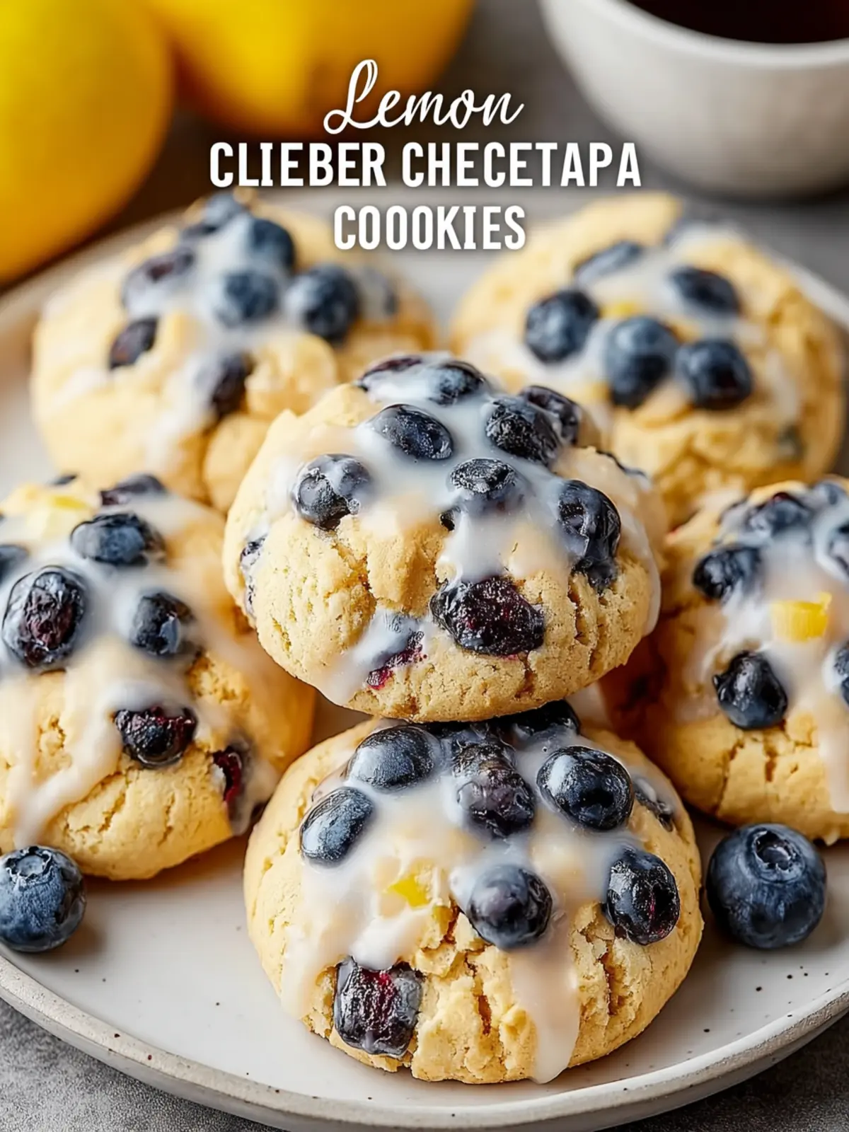 Lemon Blueberry Chickpea Cookies: Irresistibly Soft & Sweet 6