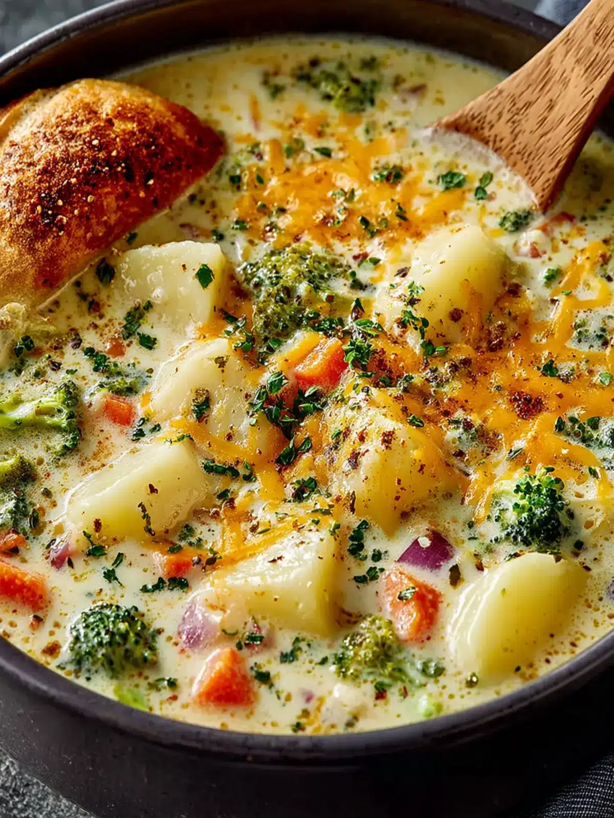 Creamy Vegetable Chowder: Cheesy Goodness You'll Crave 6