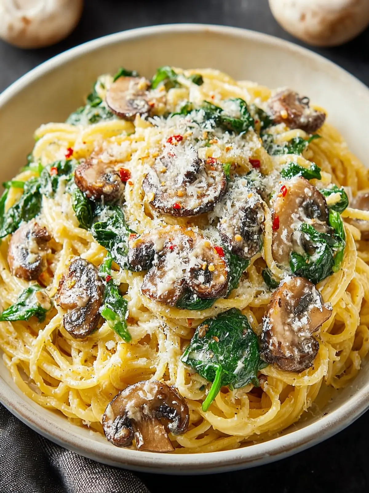 One-Pot Garlic Parmesan Pasta: Creamy Joy with Spinach & Mushrooms 6 qq2lkpsubjd66qcv3jwb