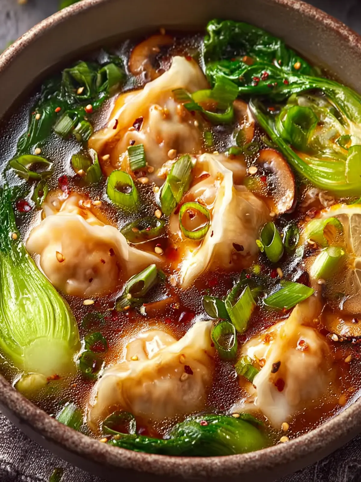 Ginger Shiitake Wonton Soup: Comforting & Zesty Home Delight 7