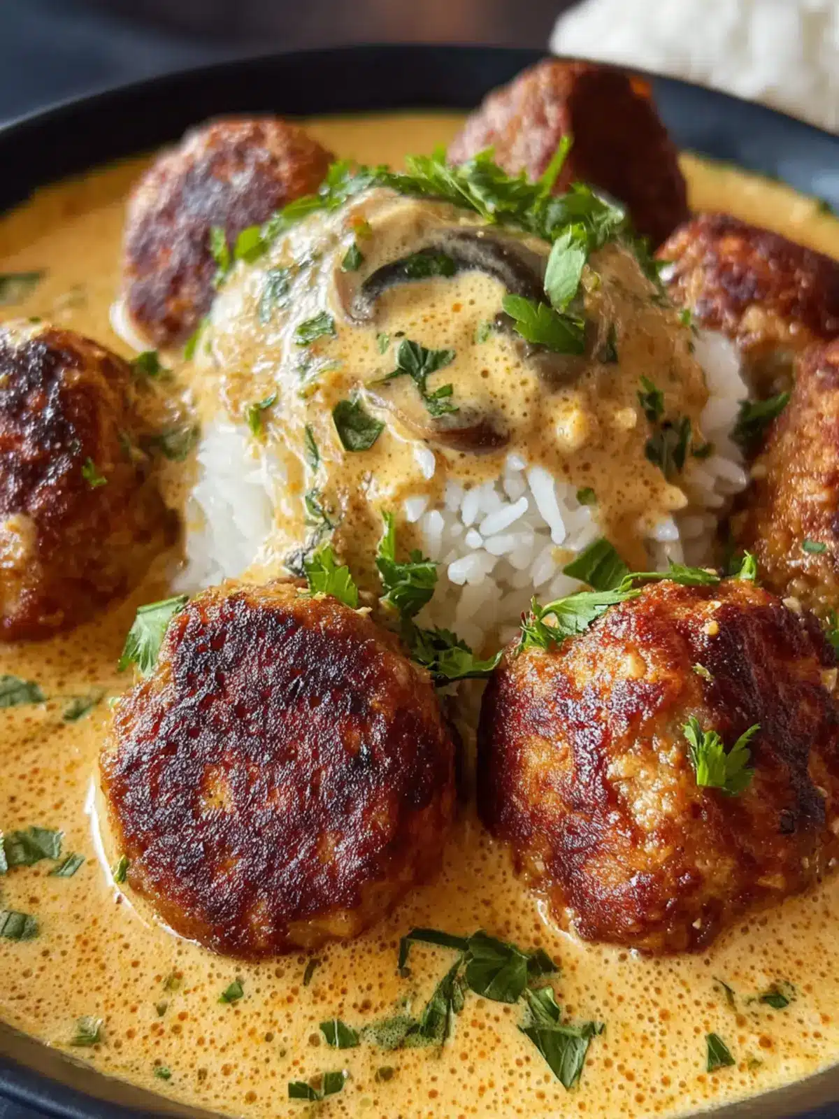 Chickpea Mushroom Meatballs: Easy Guide to Creamy Curry Bliss 8