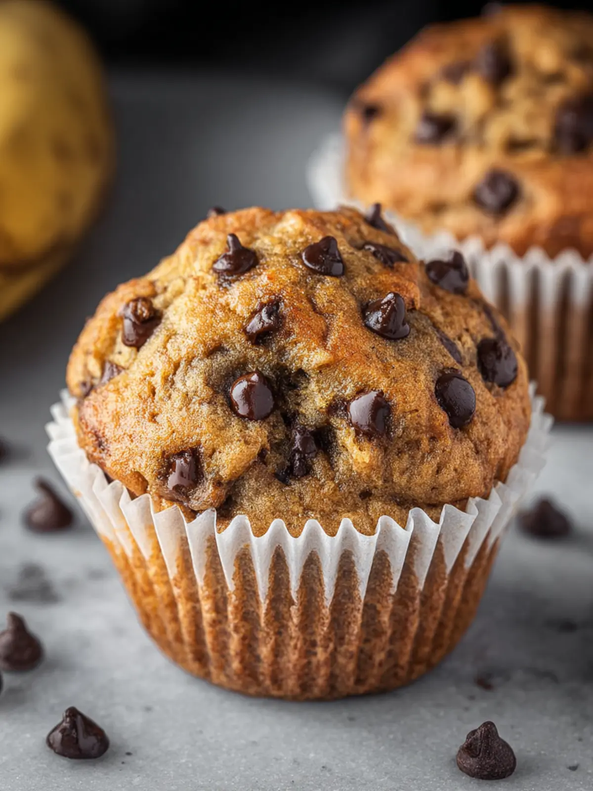 Banana Chocolate Chip Muffins Third Image wwvr4z