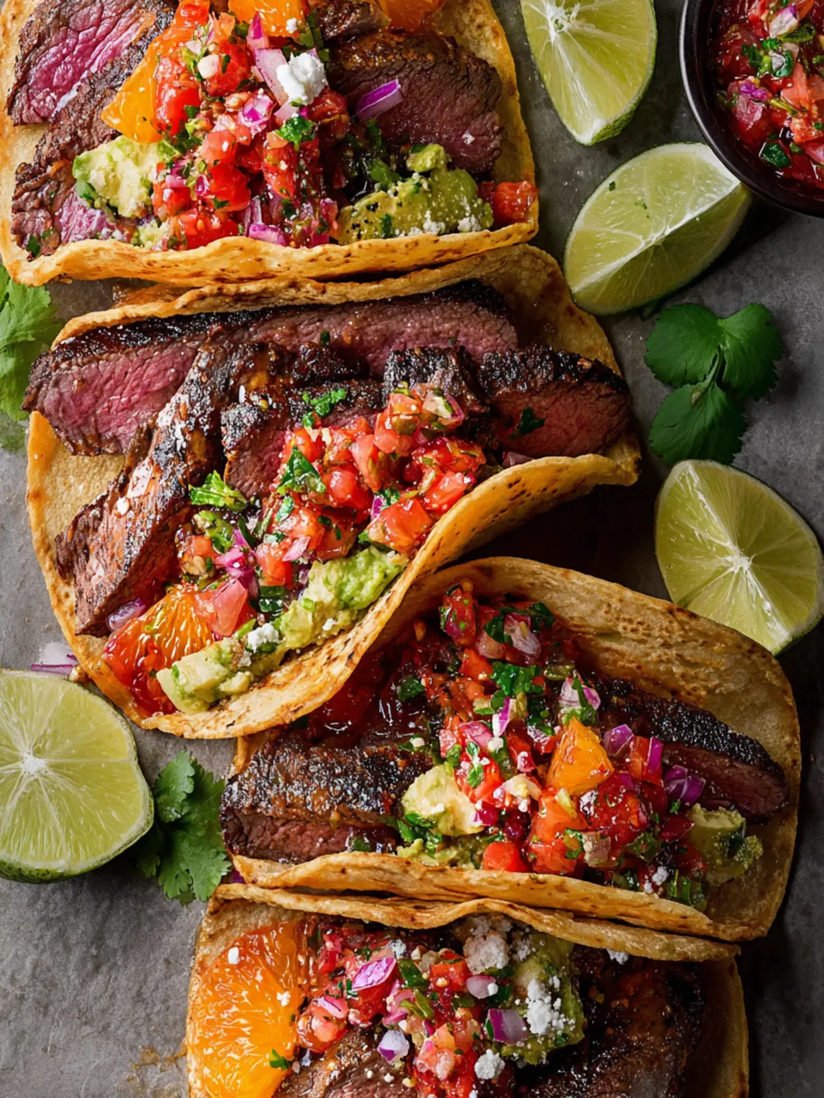 Blackened Steak Tacos with Blood Orange Salsa: Bold & Zesty Delight 8