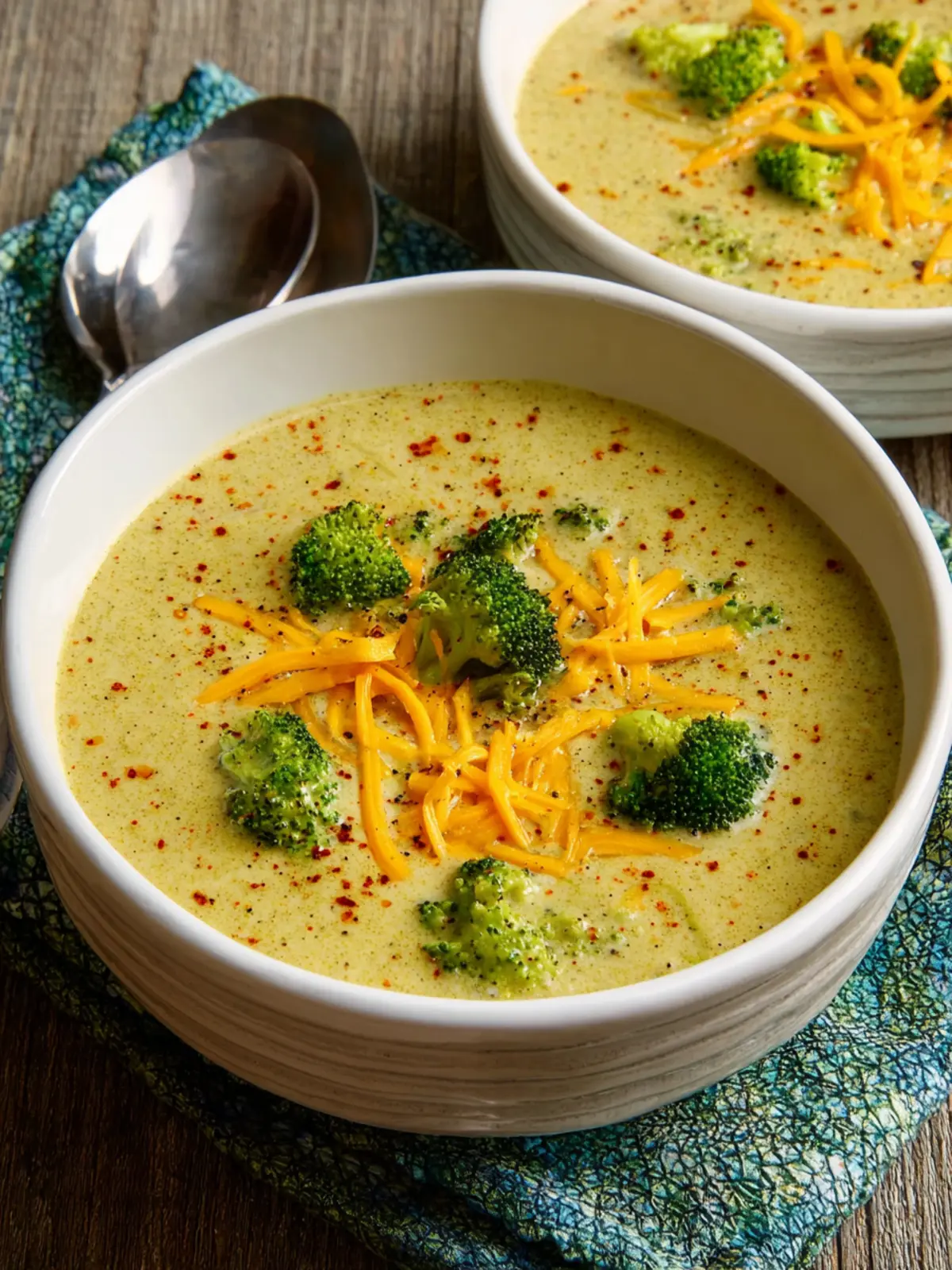 Cheesy Broccoli Cauliflower Soup: A Cozy Comfort Bowl 6 Cheesy Broccoli Cauliflower Soup Second Image mgmlyi