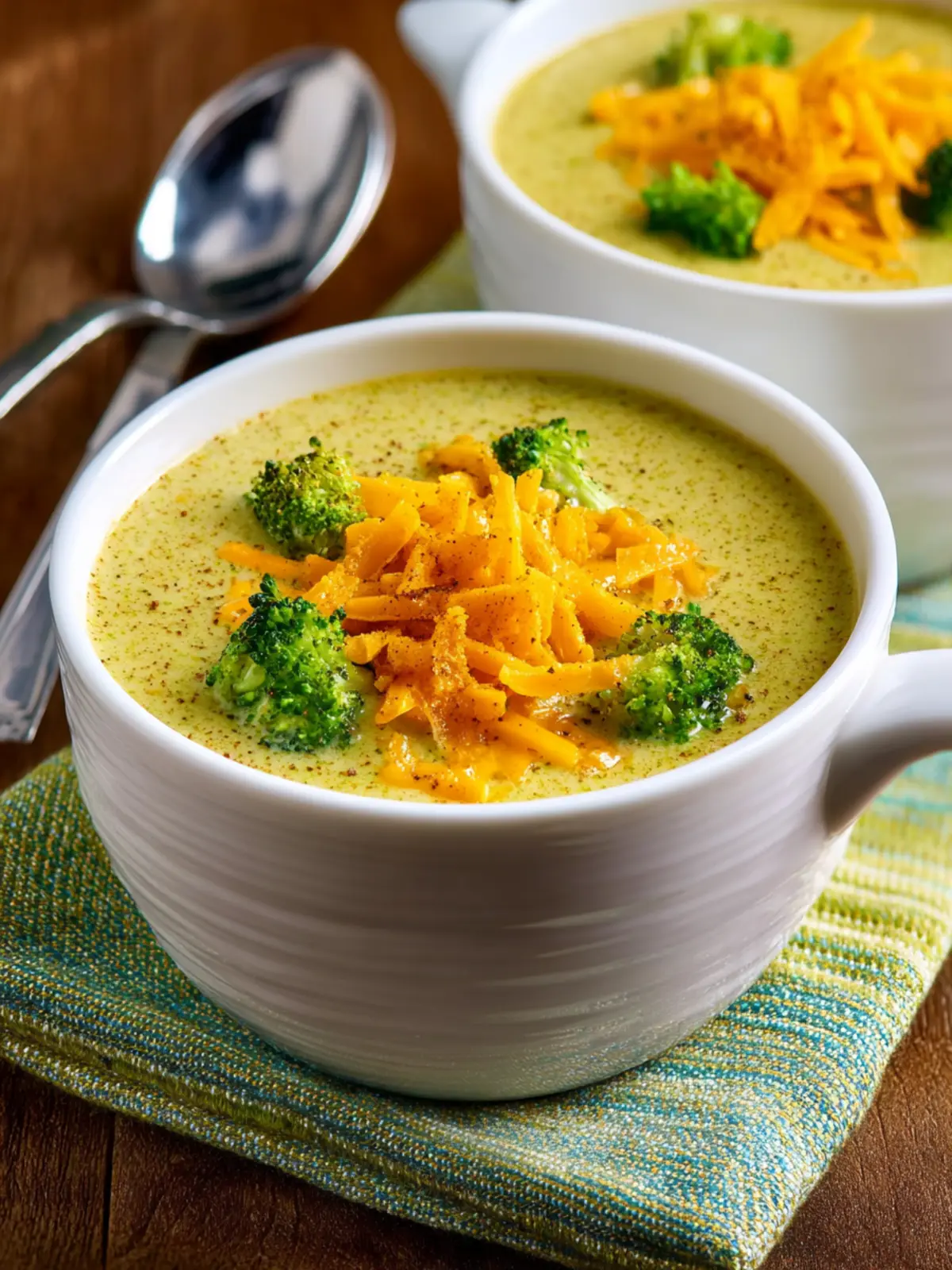 Cheesy Broccoli Cauliflower Soup: A Cozy Comfort Bowl 7 Cheesy Broccoli Cauliflower Soup Third Image bfeimj