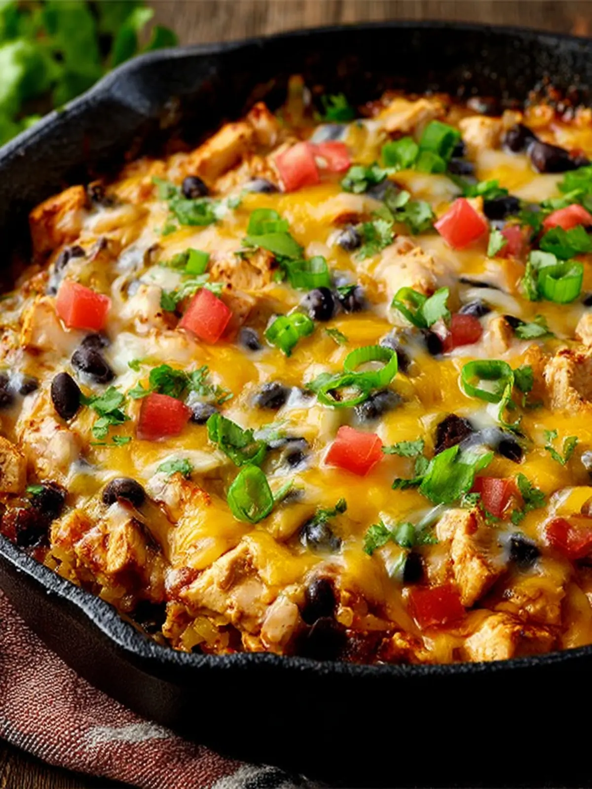 Cheesy Chicken Burrito Skillet Fourth Image ydgu0k