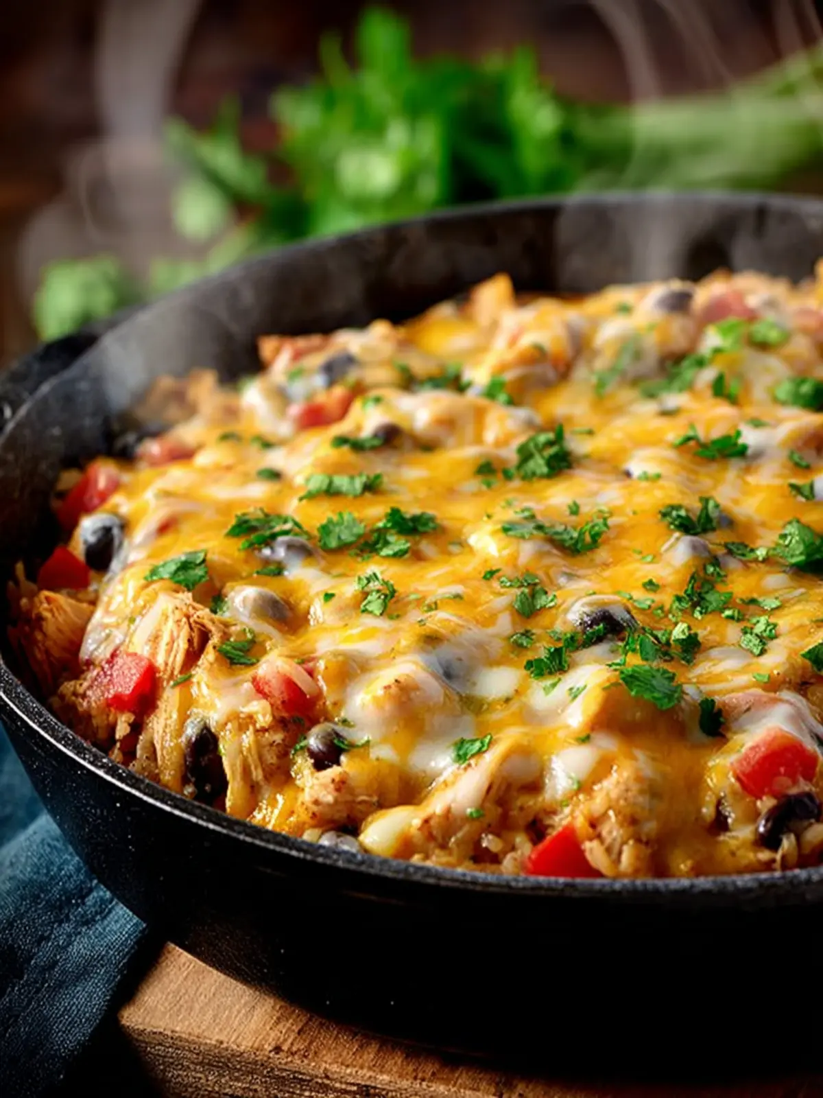 Cheesy Chicken Burrito Skillet Second Image hewchw