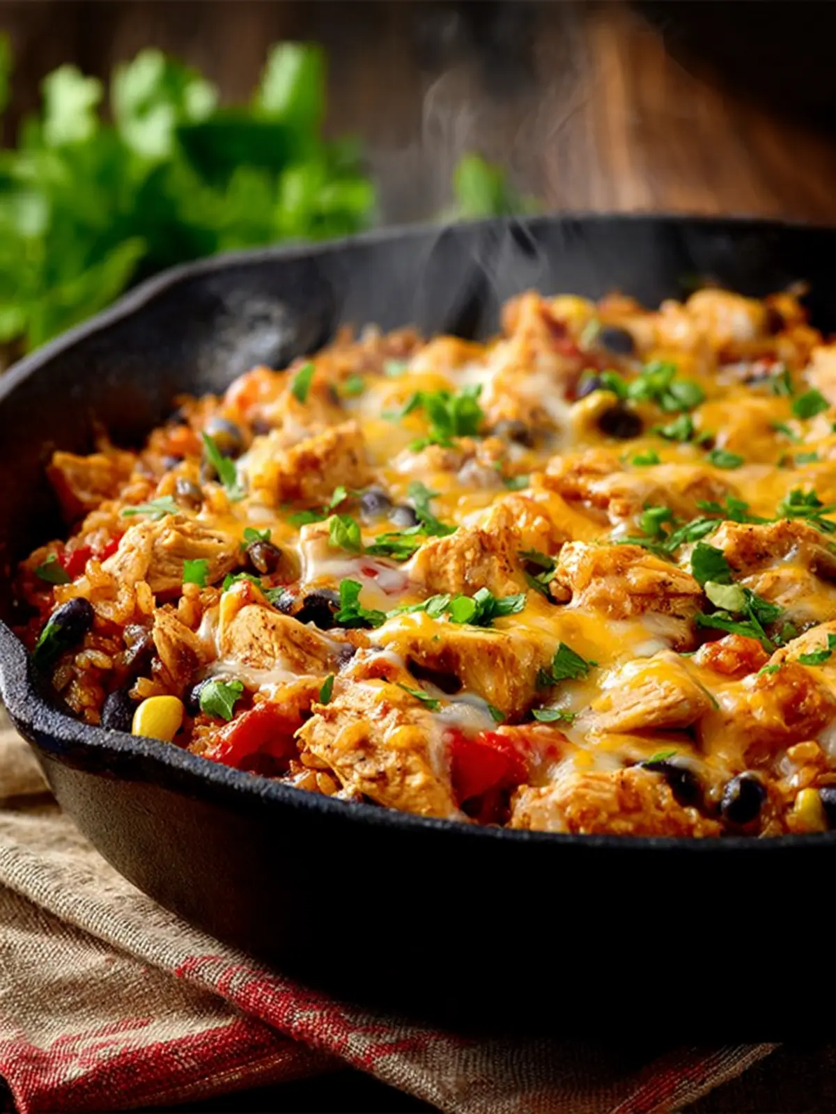Cheesy Chicken Burrito Skillet Third Image afvdco
