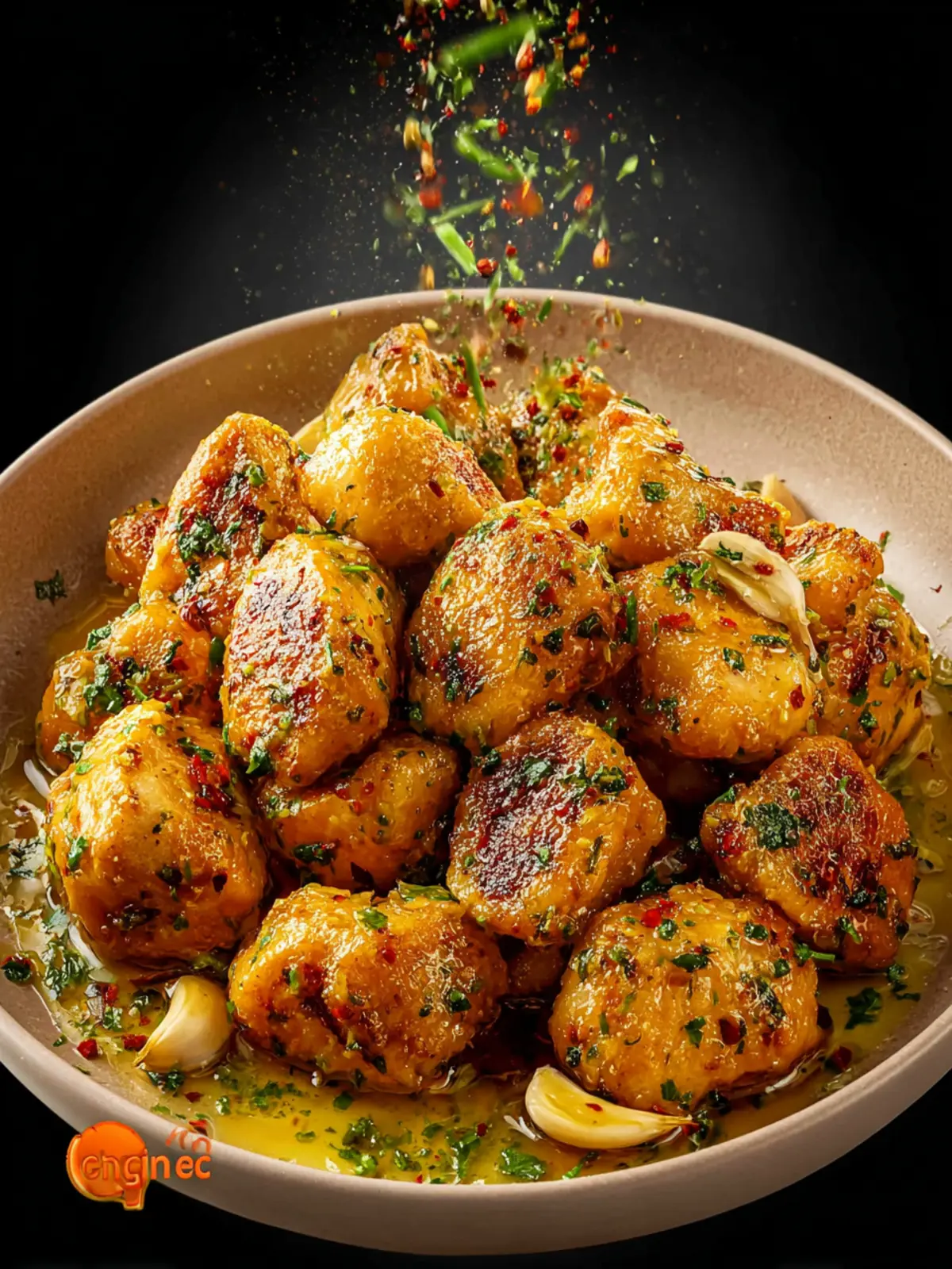 Chicken Bites In Garlic Butter Second Image swv87o