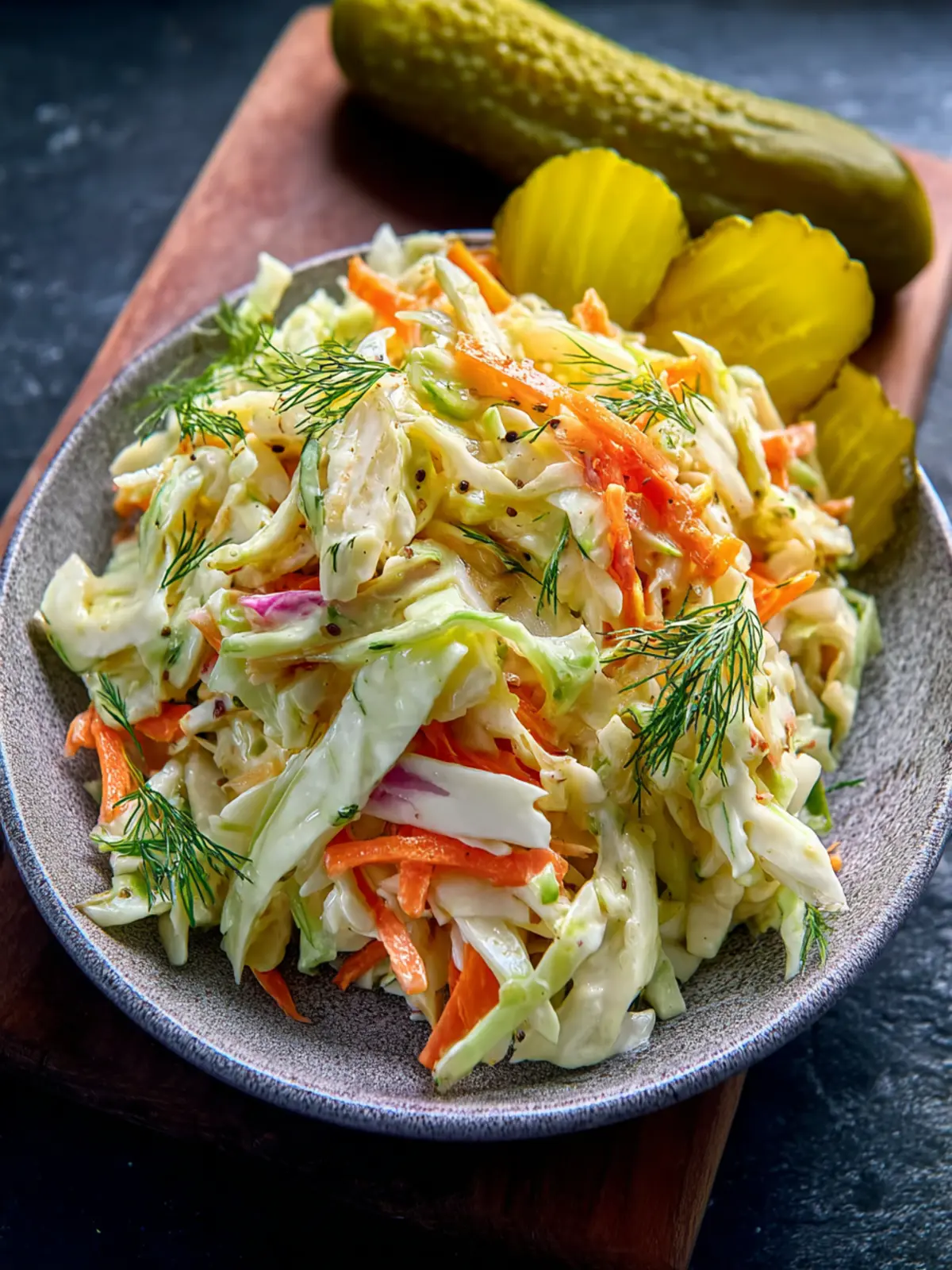 Creamy Dill Pickle Coleslaw Third Image bn6grf