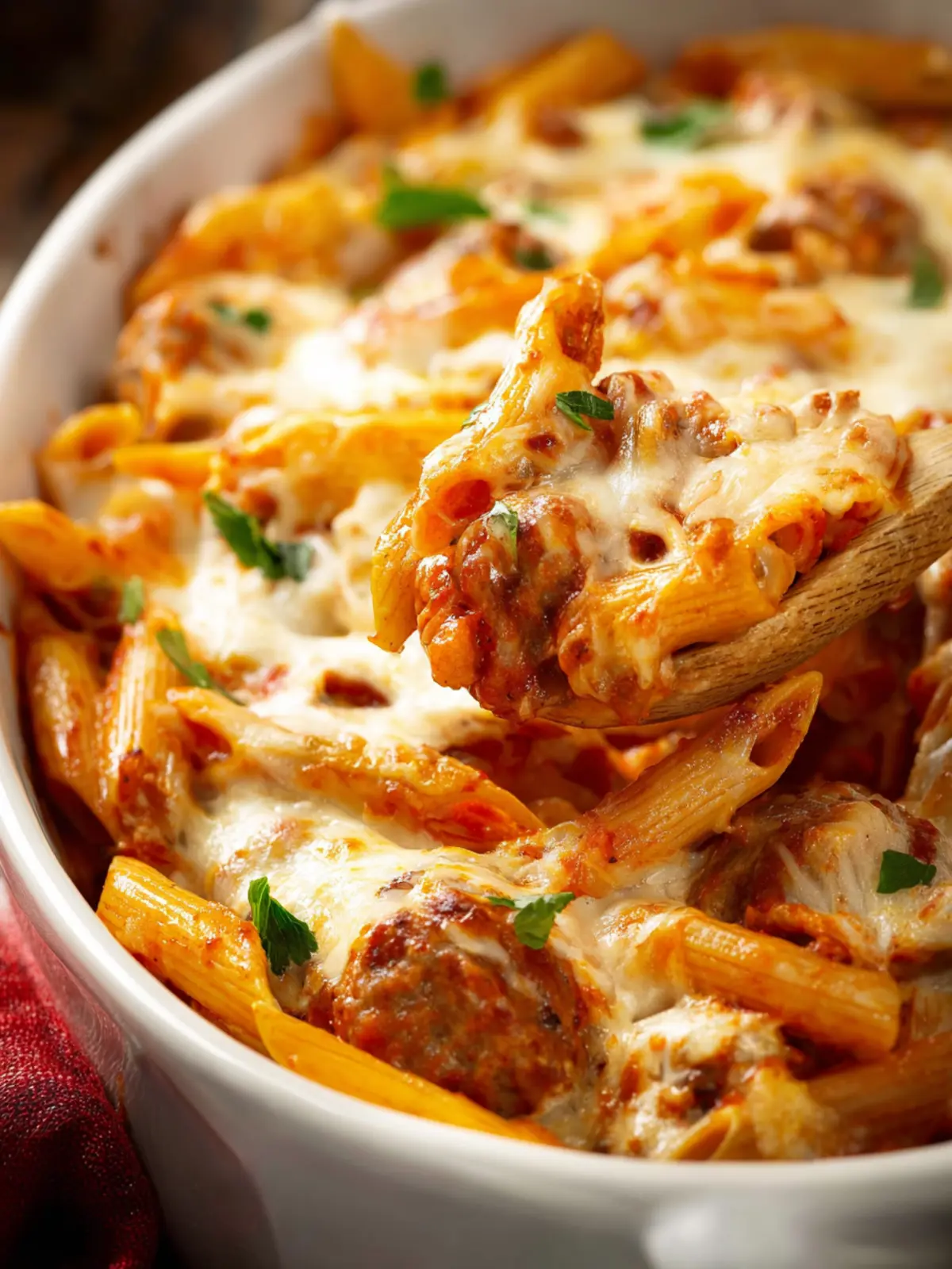 Easy Baked Penne with Sausage Third Image uvr4zn