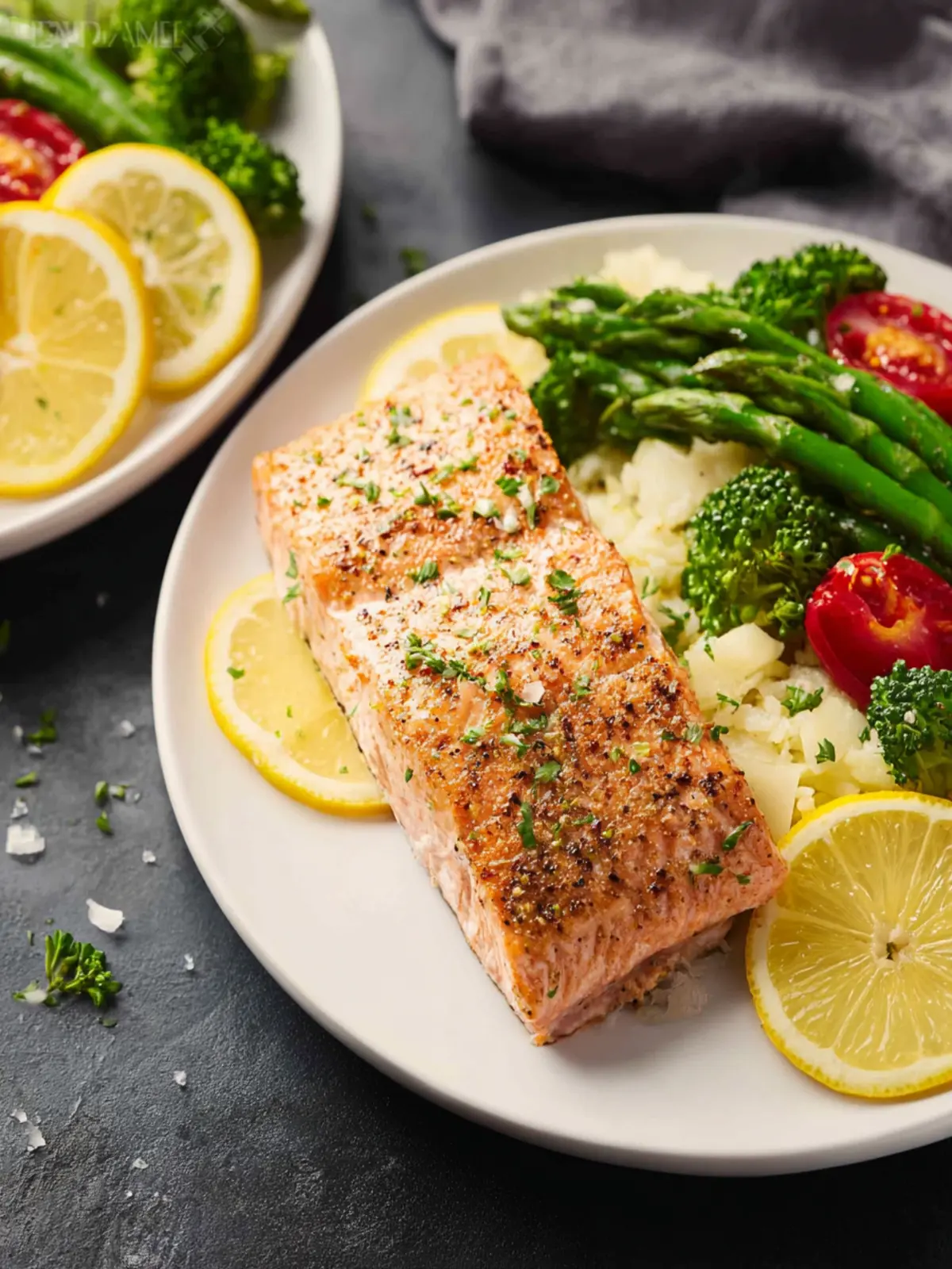 Lemon Garlic Salmon Fourth Image adfptg