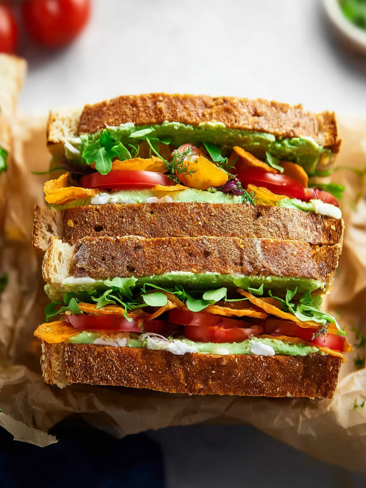 The Best Vegan Sandwich Third Image msfcfh