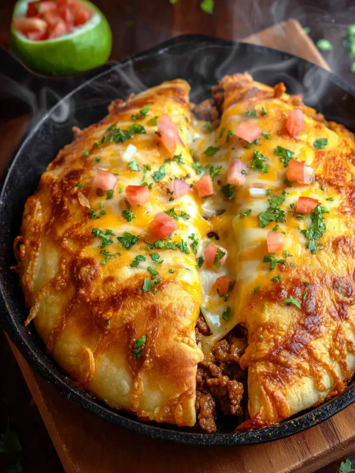 Cheesy Beef Pockets: Easy and Indulgent Comfort Food Bliss 8 Cheesy Beef Pockets Fourth Image ztcocy