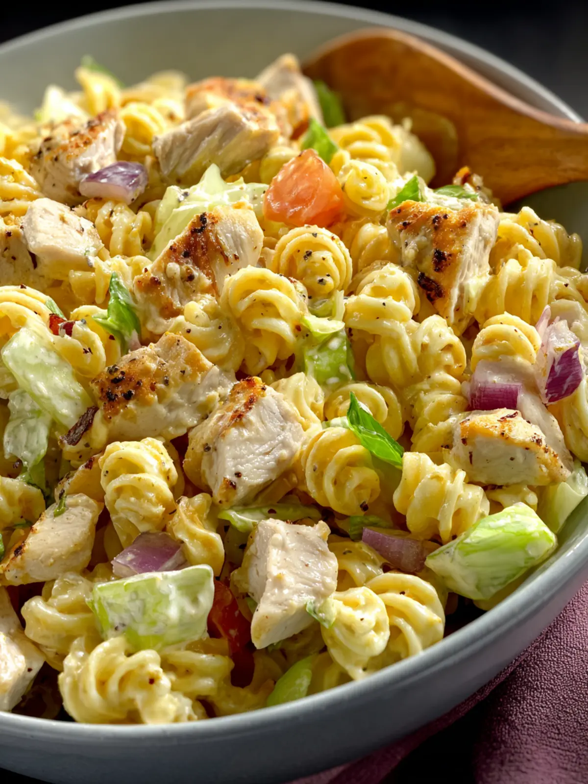 Chicken Macaroni Salad: The Best Recipe for Summer Picnics 7 Chicken Macaroni Salad Third Image lt1hsn