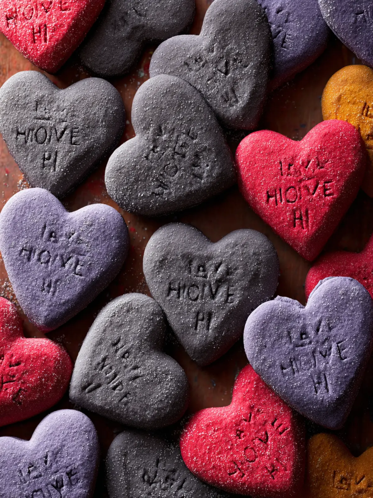 Chocolate Conversation Heart Cookies Second Image weaklj