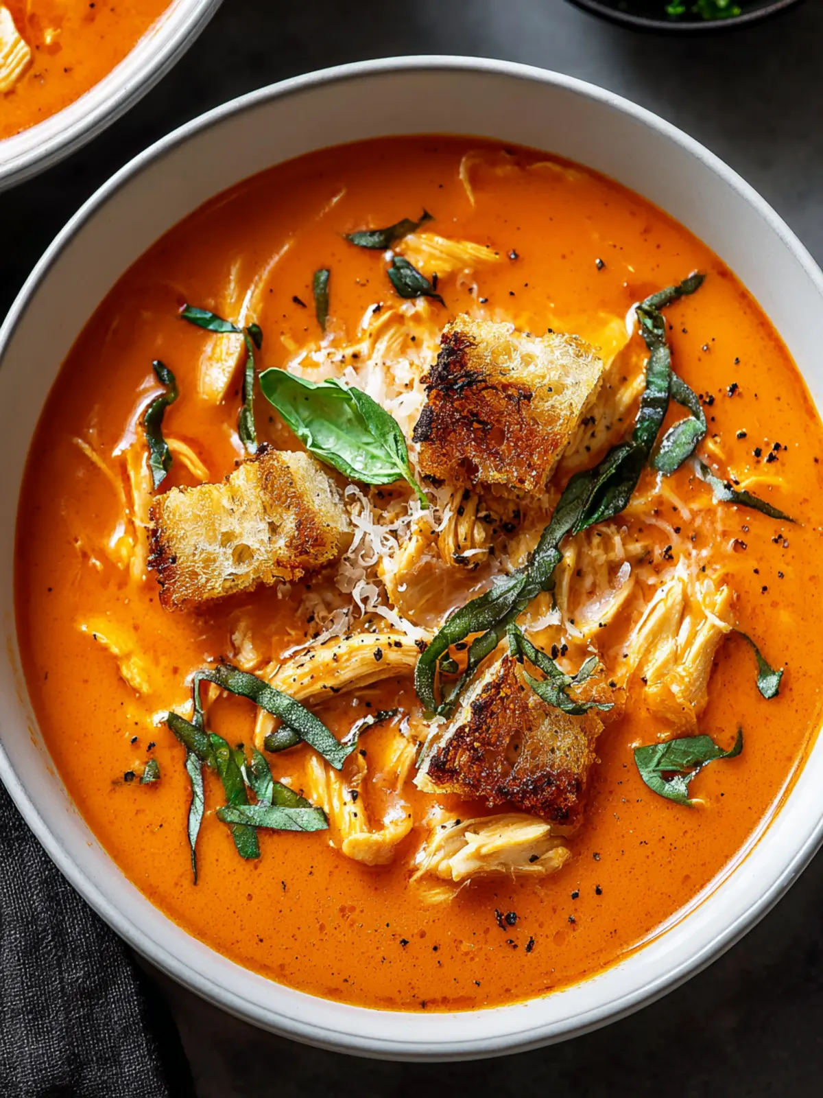 Cozy Creamy Chicken Tomato Soup Recipe for Cozy Comfort Days 6 Cozy Creamy Chicken Tomato Soup Recipe for Comforting Days Second Image wfd6hg