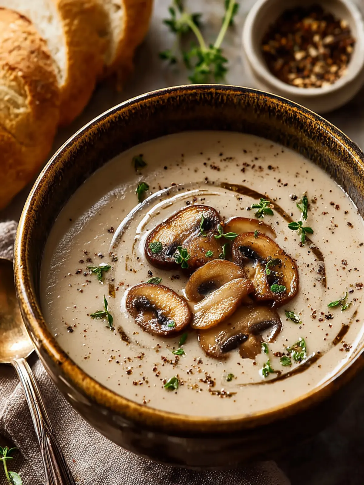 Creamy Mushroom Bisque Recipe: The Best Comfort in a Bowl 6 Creamy Mushroom Bisque Recipe Second Image mpkl2c
