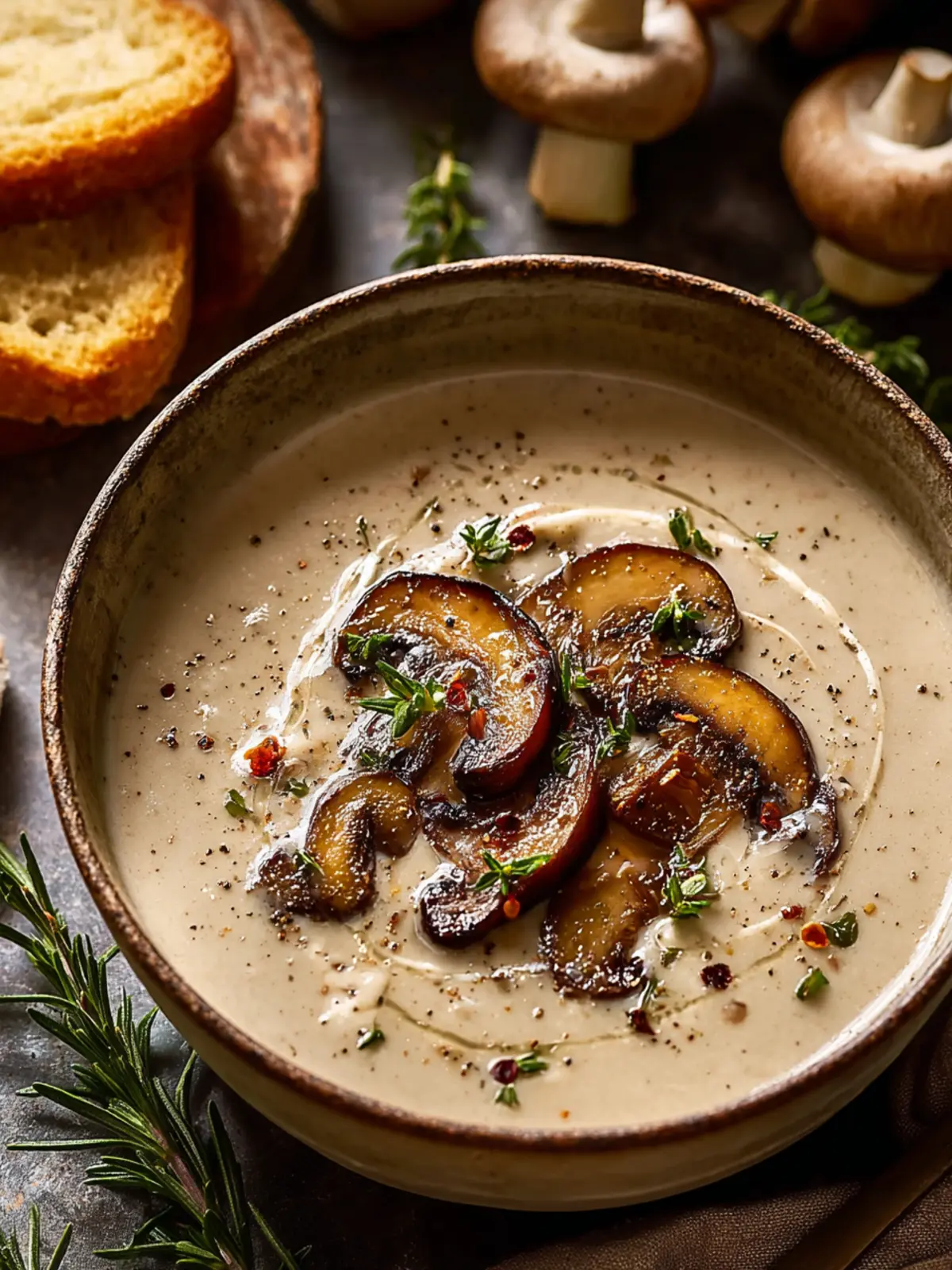 Creamy Mushroom Bisque Recipe: The Best Comfort in a Bowl 7 Creamy Mushroom Bisque Recipe Third Image prgshd