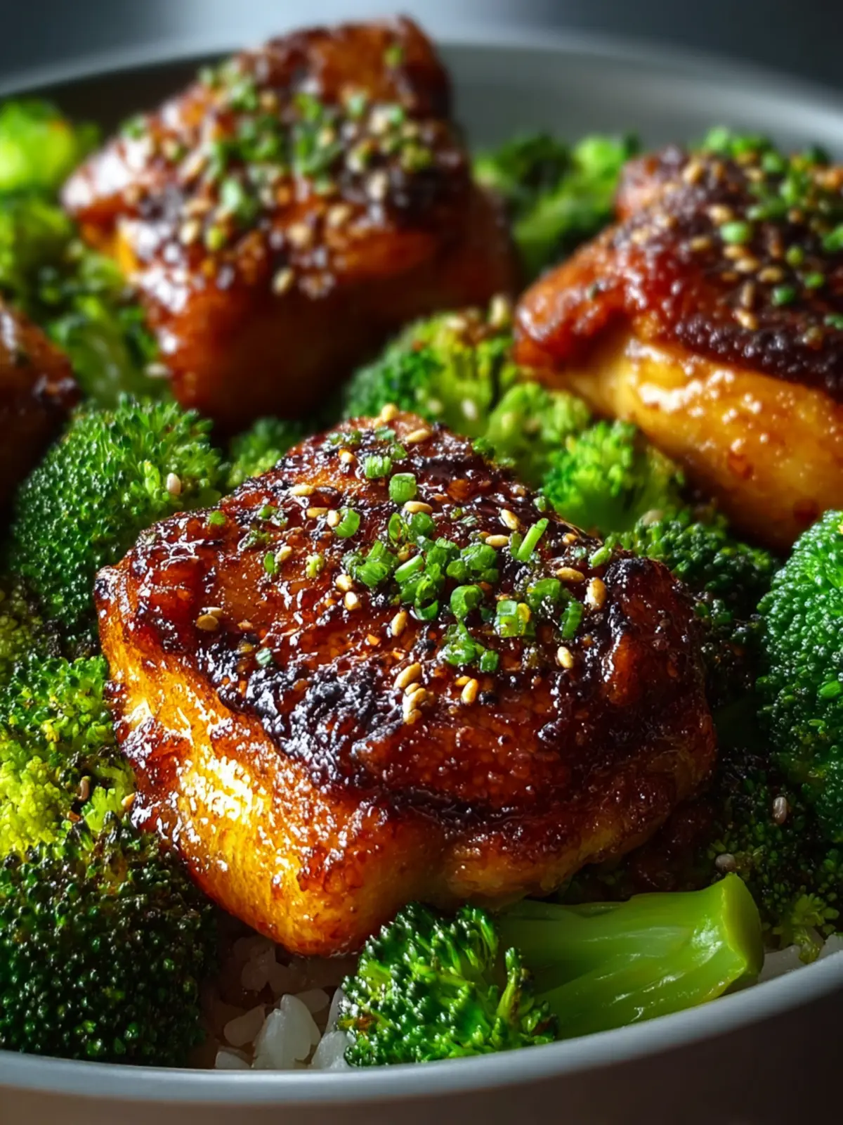 Crispy Chicken Thighs With Broccoli Second Image kgweoj