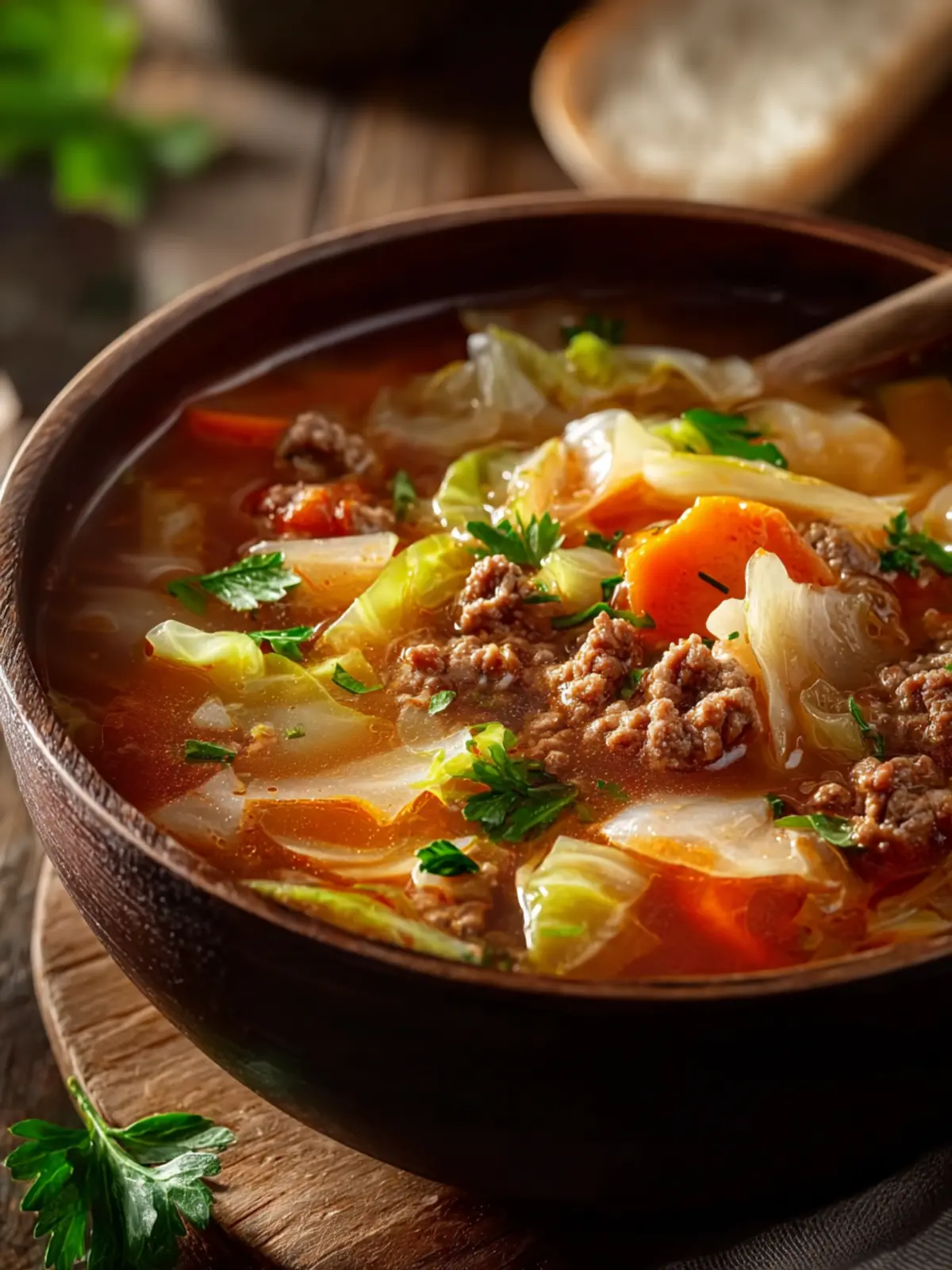 Hearty Cabbage and Ground Beef Soup Fourth Image b89mtg