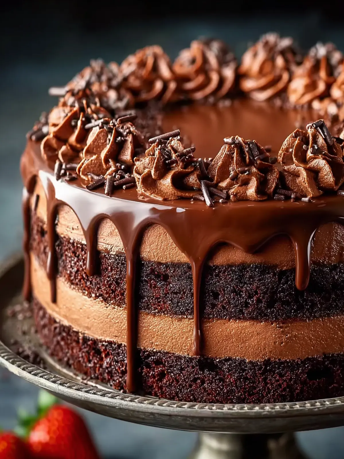 Nutella Chocolate Cake Third Image qgifmn