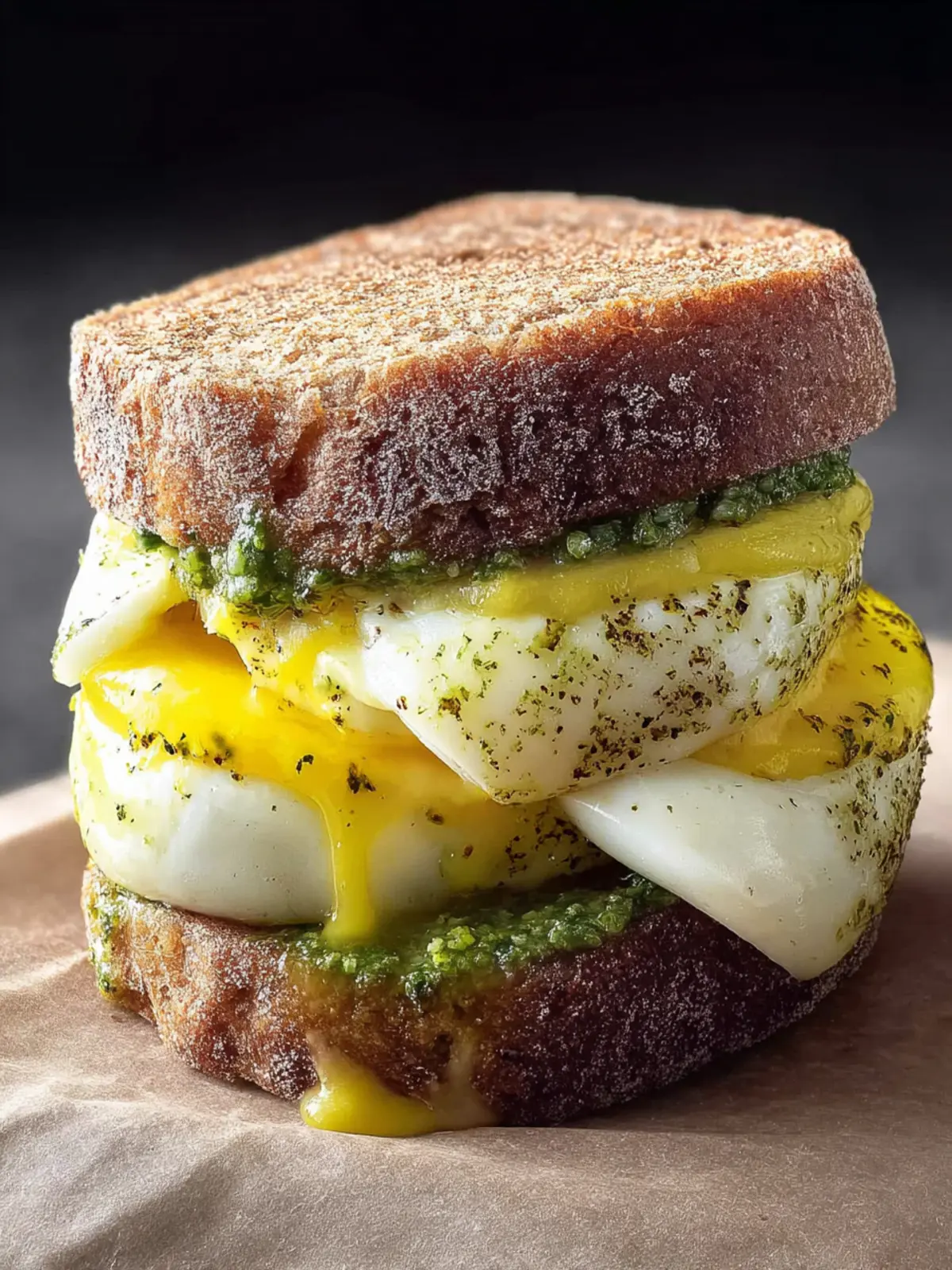 Pesto Egg Sandwich with Melty Mozzarella: A Cozy Meal Prep Delight 7 Pesto Egg Sandwich with Melty Mozzarella Meal Prep Third Image e7ochj