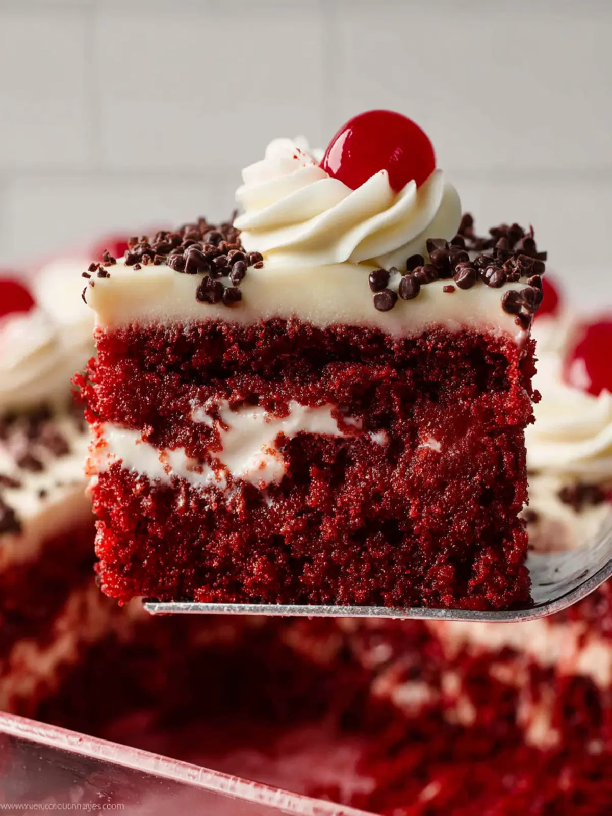 Red Velvet Poke Cake Recipe: Irresistibly Moist and Rich! 6 Red Velvet Poke Cake Recipe Second Image ndih1o