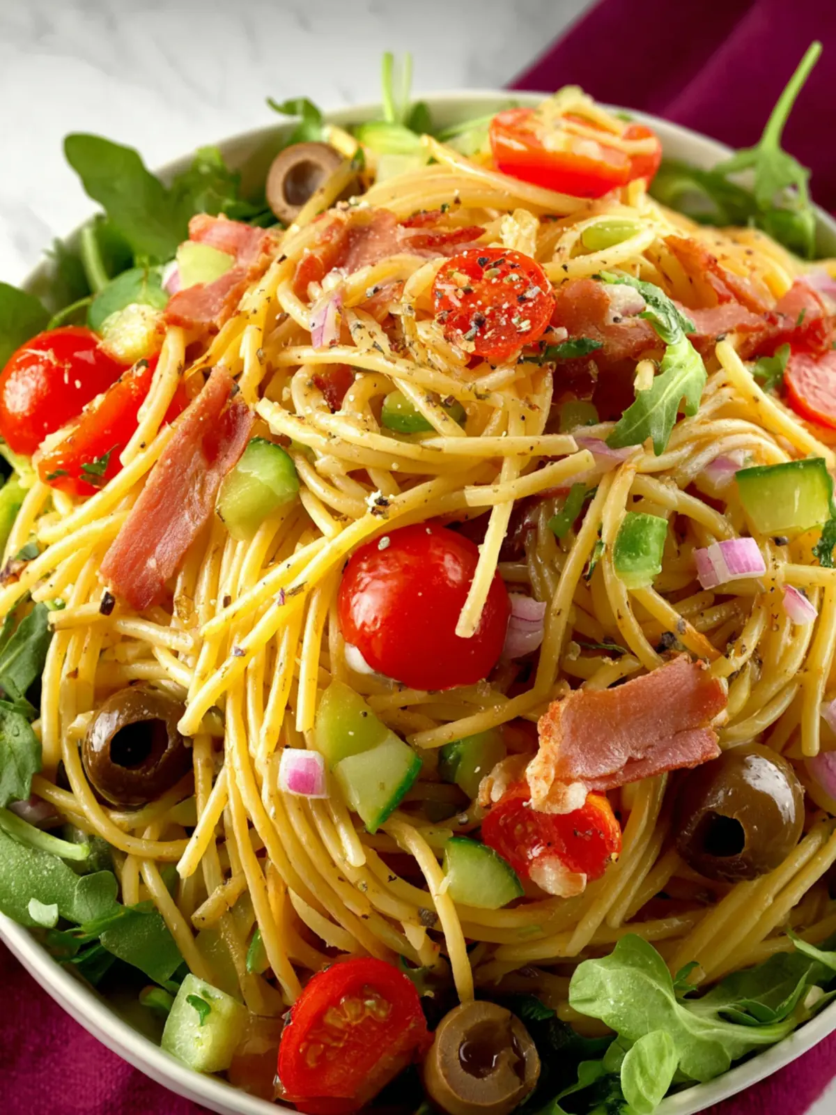 Spaghetti Salad with Italian Dressing: Irresistibly Fresh & Quick 8 Spaghetti Salad with Italian Dressing Recipe Fourth Image cwpelz