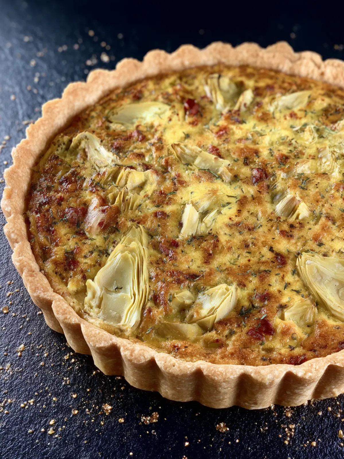 Artichoke Quiche Third Image m6us6q