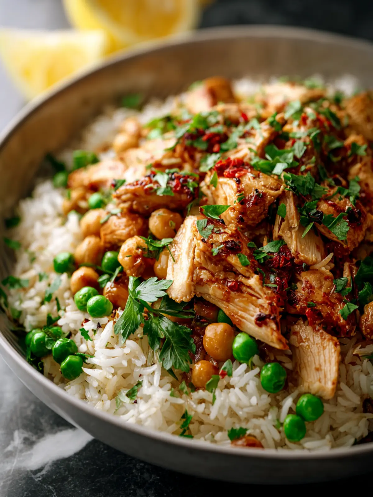 Chicken Peas And Rice Recipe Third Image ihke4d