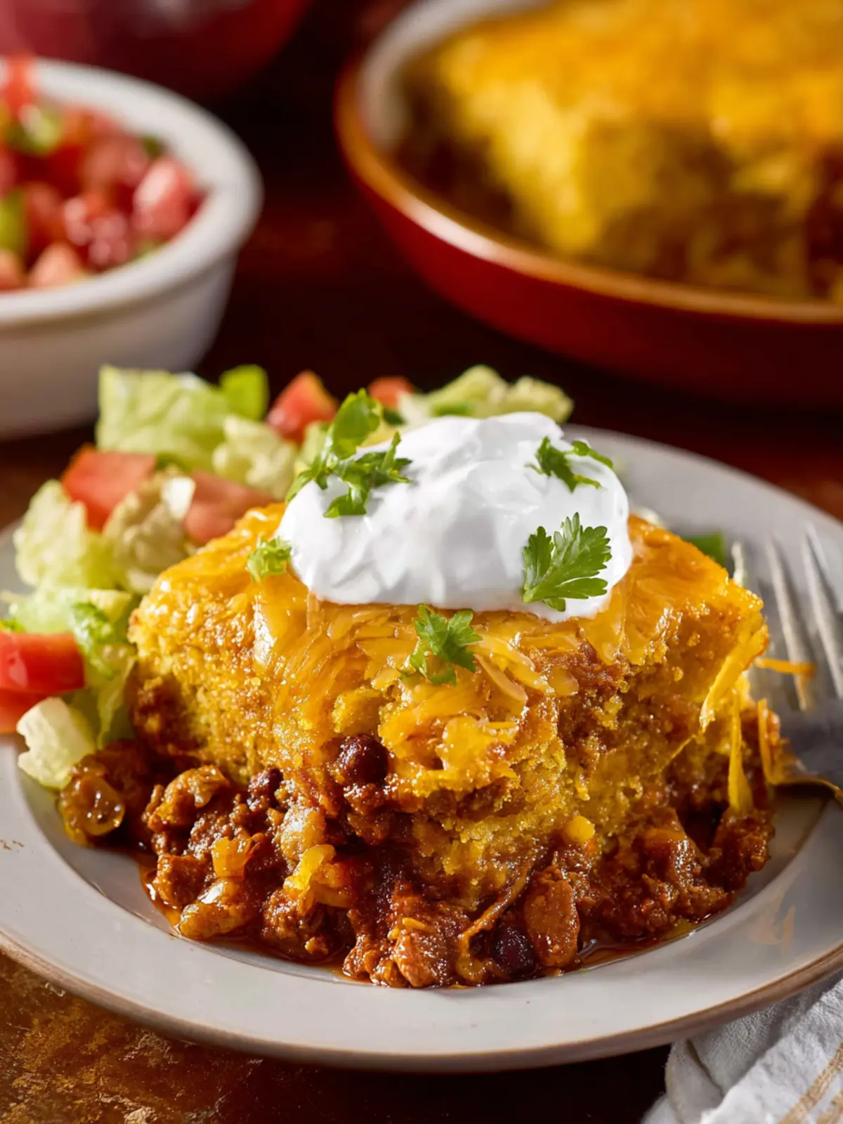 Cornbread Chili Casserole: The Best Cozy Dinner Delight 7 Cornbread Chili Casserole Third Image yt3vpf