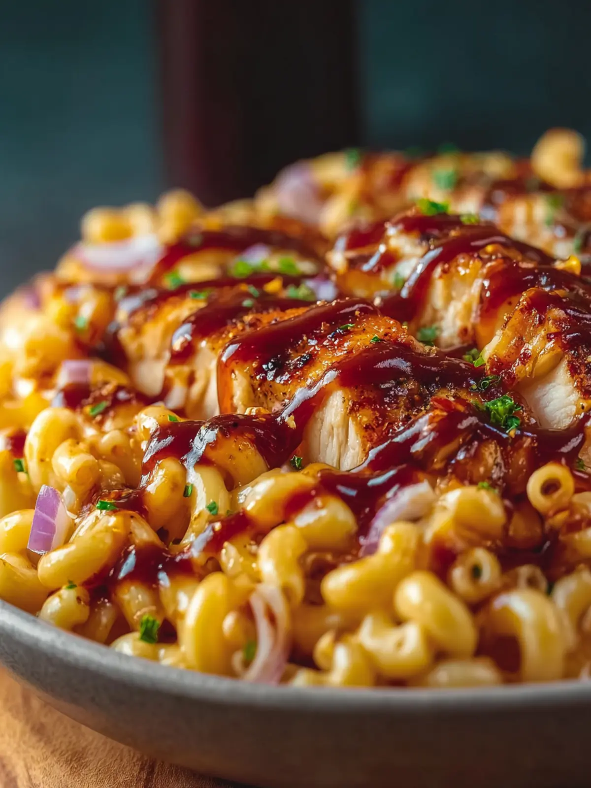 High Protein Honey BBQ Chicken Mac and Cheese You'll Crave 6 High Protein Honey BBQ Chicken Mac and Cheese Second Image h3vd7g