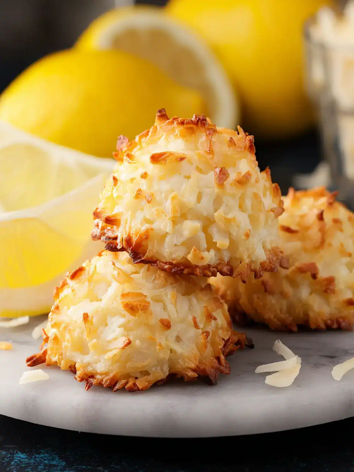 Lemon Coconut Macaroons: Irresistibly Chewy and Zesty Delights 6 Lemon Coconut Macaroons Second Image yeclwa