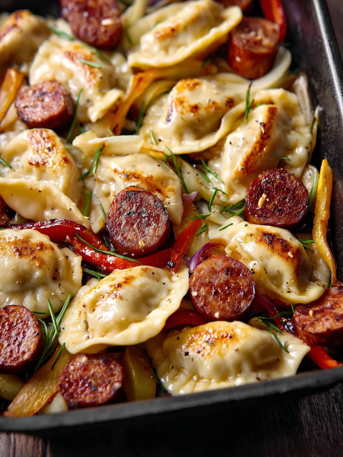 Sheet Pan Pierogies Kielbasa Second Image moo4eu