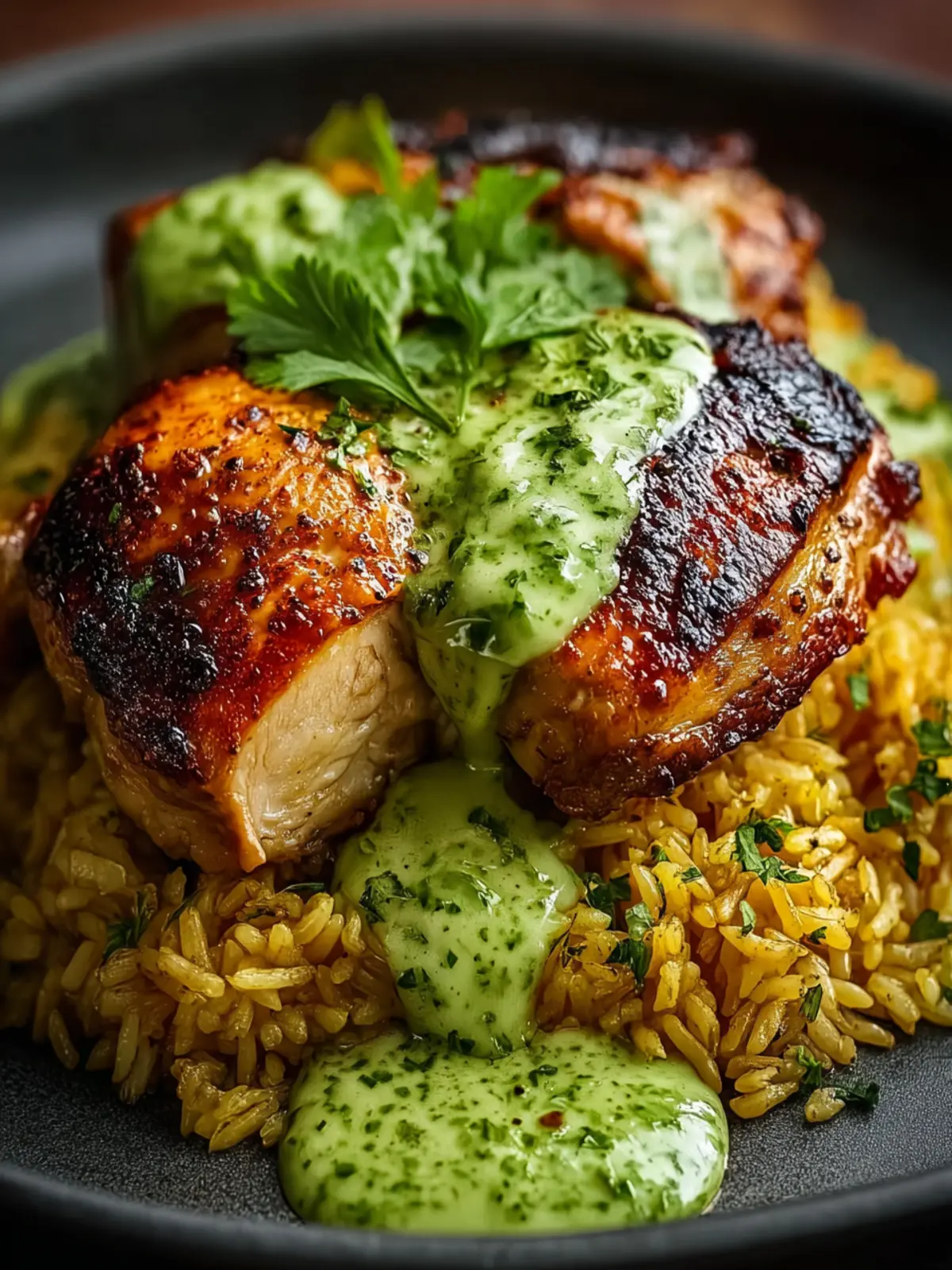 Ultimate Peruvian Chicken And Rice With Green Sauce Third Image jpsjpi
