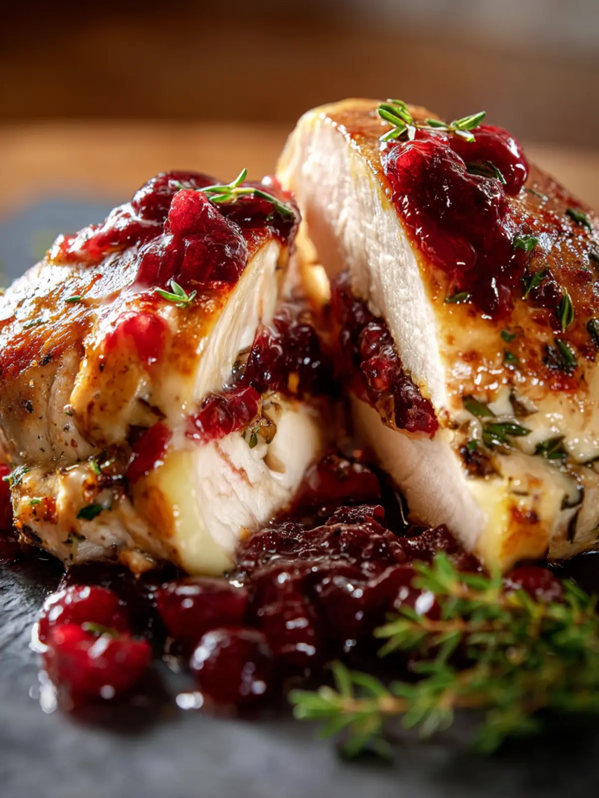 Cranberry Brie Stuffed Chicken: Irresistibly Juicy Delight! 8 cranberry brie stuffed chicken Fourth Image mbgaut