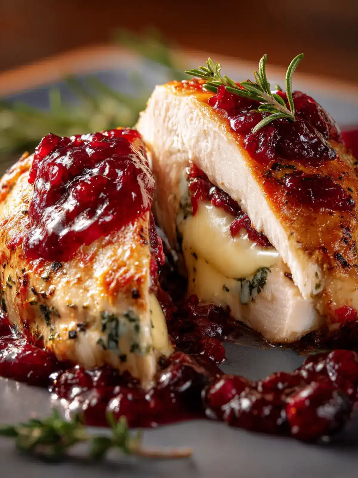 Cranberry Brie Stuffed Chicken: Irresistibly Juicy Delight! 6 cranberry brie stuffed chicken Second Image fue2qr