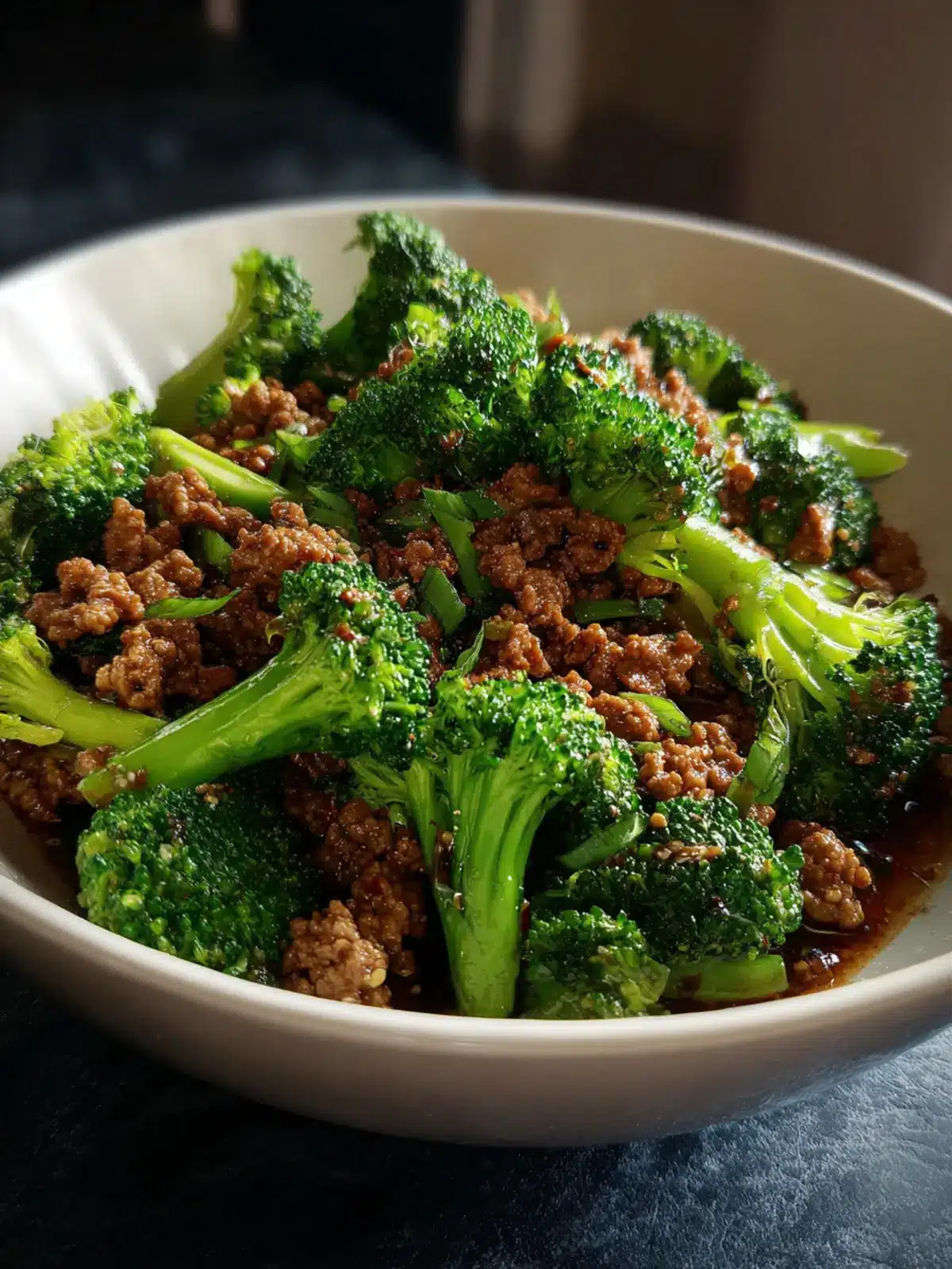 honey garlic ground beef and broccoli Fourth Image gkh4g0