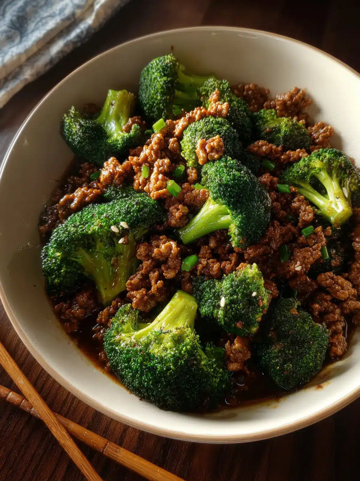 honey garlic ground beef and broccoli Third Image uuqqet