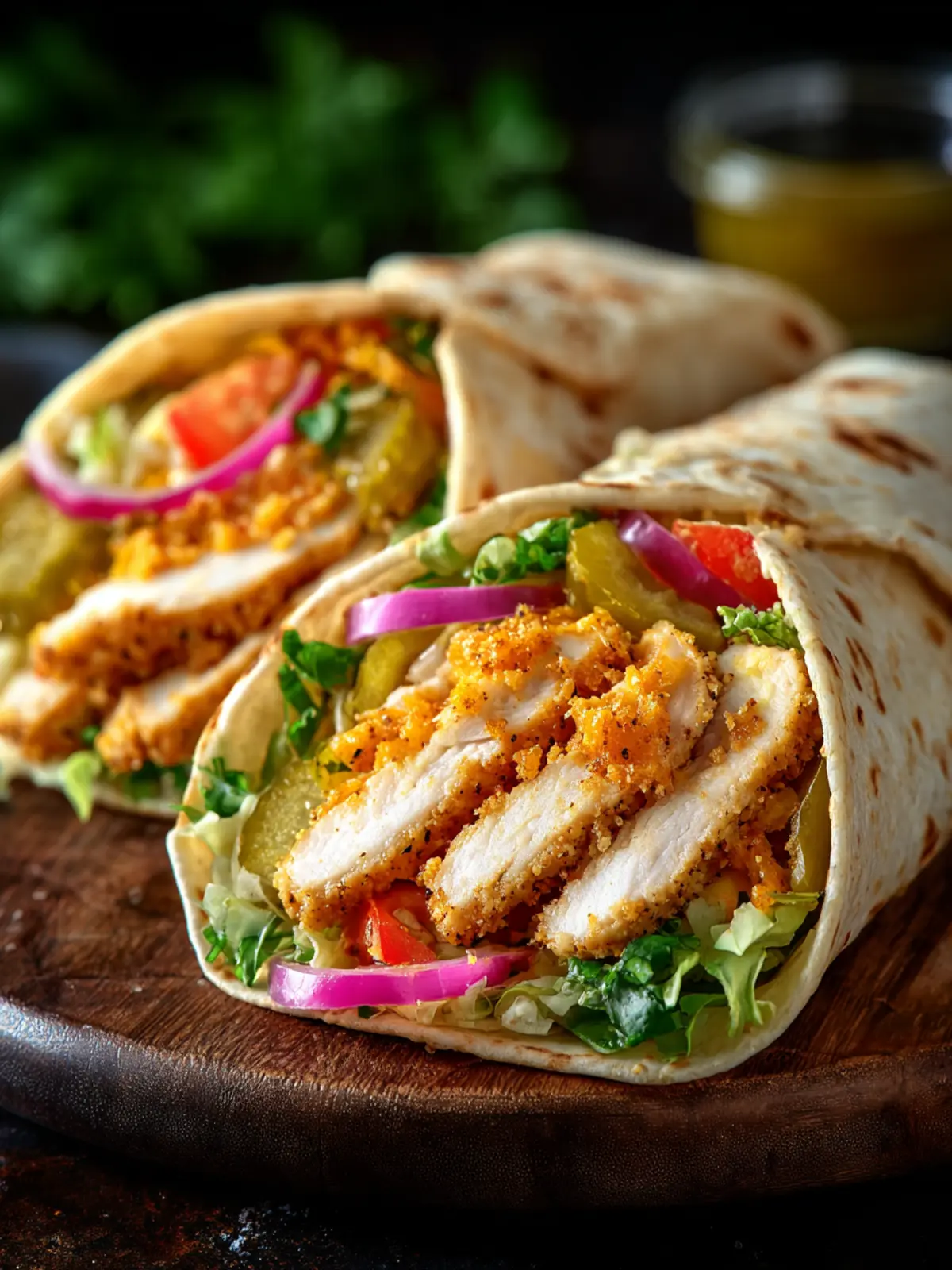 Cheesy Garlic Chicken Wraps You'll Crave Every Week 8 Cheesy Garlic Chicken Wraps Fourth Image r4kbsl